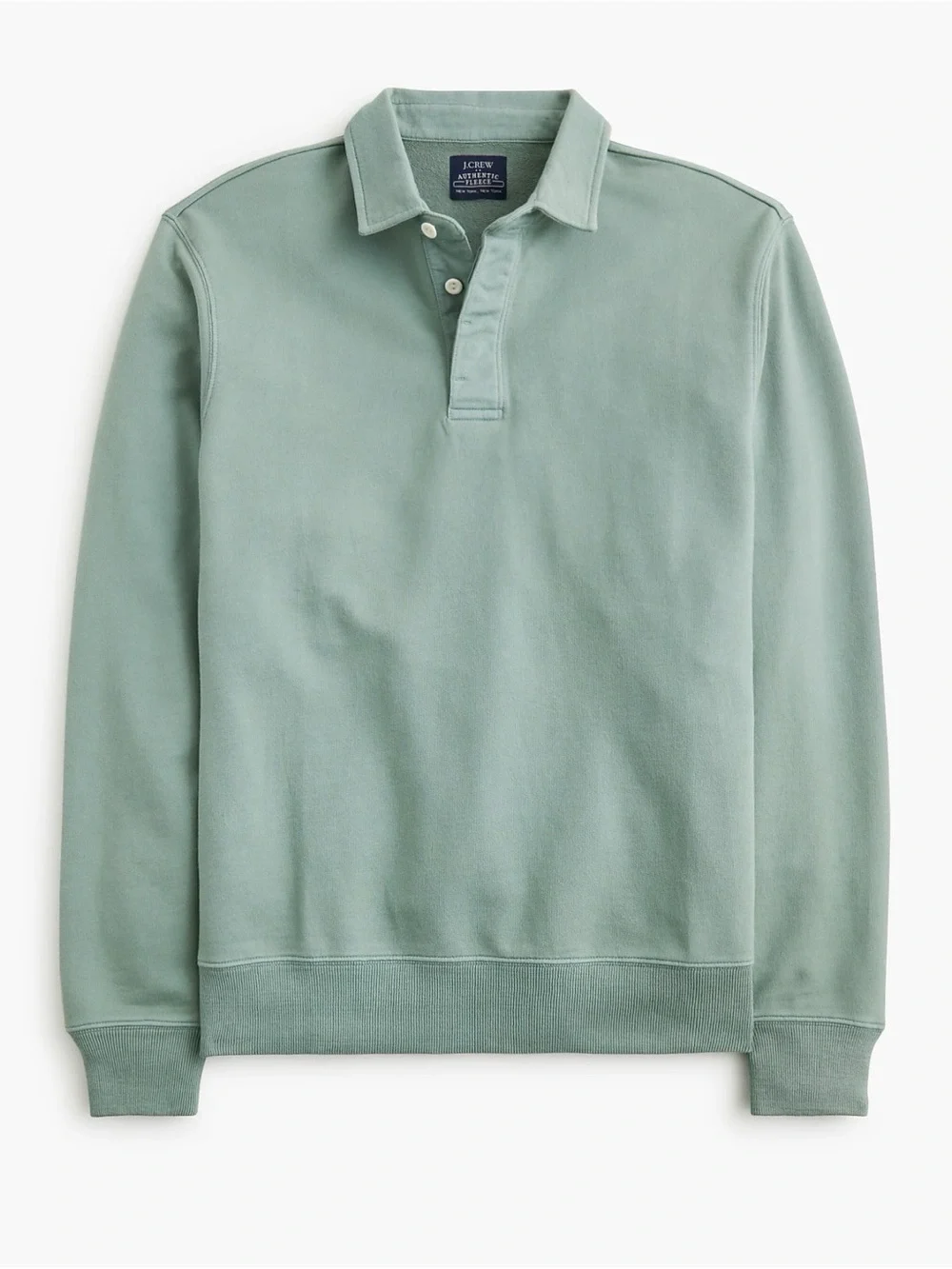 J.Crew Rugby pullover sweatshirt Wild Sage Green Men’s Medium NWT Preppy College